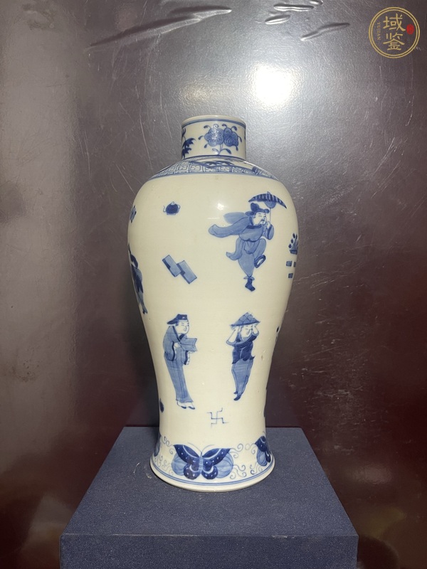 古玩陶瓷青花人物梅瓶真品鑒賞圖