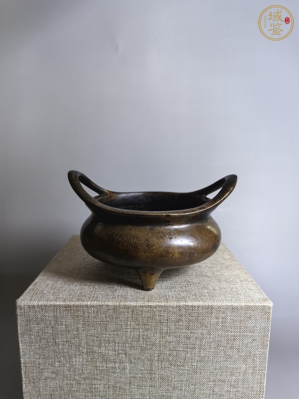 古玩銅器鳳眼爐真品鑒賞圖