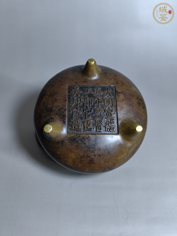 古玩銅器鳳眼爐真品鑒賞圖