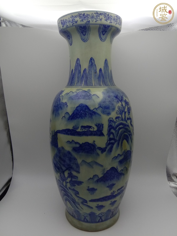 古玩陶瓷青釉青花瓶真品鑒賞圖