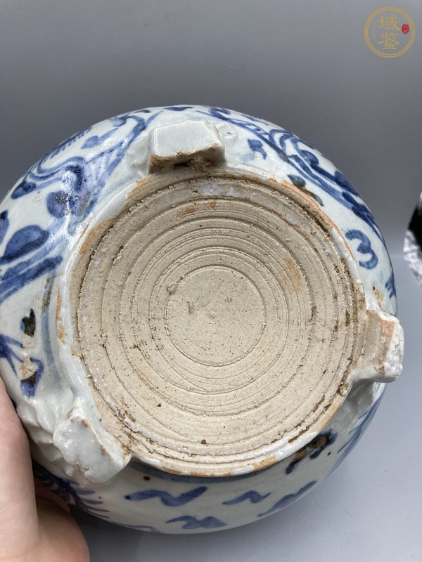 古玩陶瓷龍紋青花香爐真品鑒賞圖