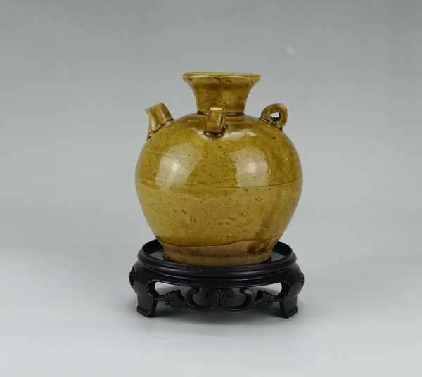 古玩陶瓷明代·茶葉末釉三系執壺拍賣,當前價格888元
