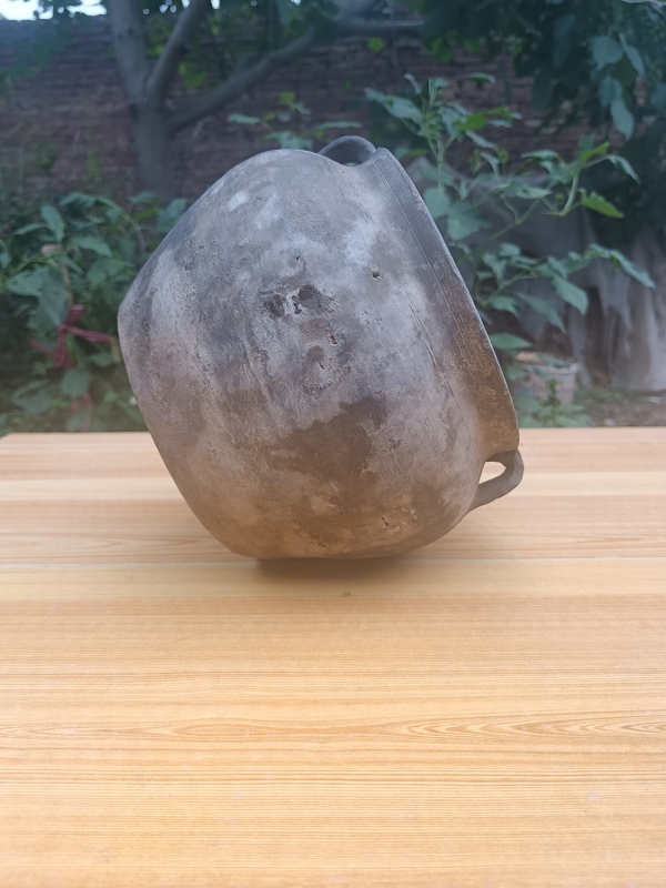 古玩陶瓷漢代~灰陶雙系罐拍賣,當前價格115元