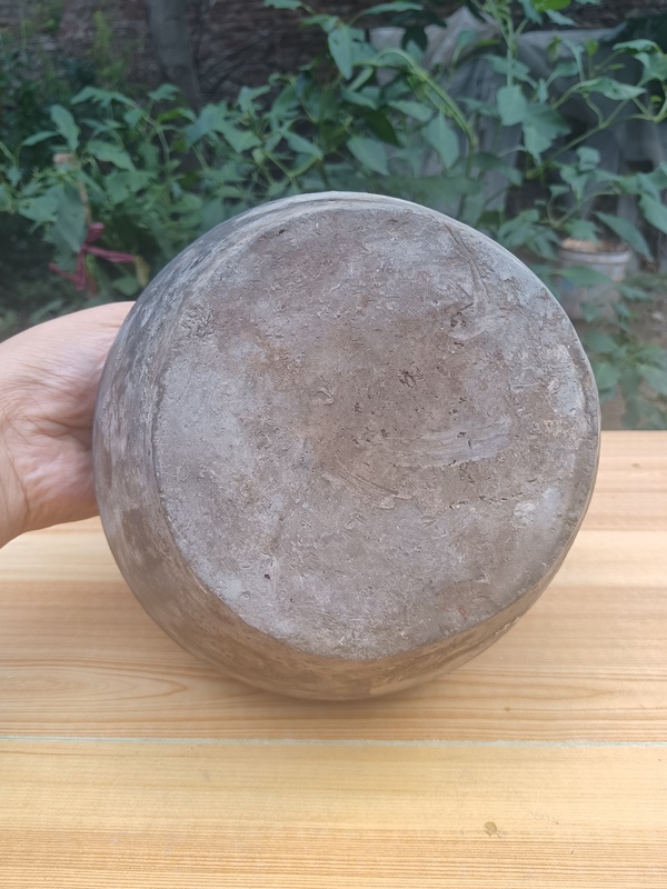 古玩陶瓷漢代~灰陶雙系罐拍賣,當前價格115元