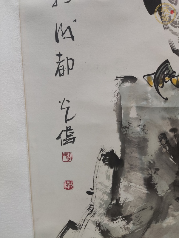 古玩字畫松鷹圖真品鑒賞圖