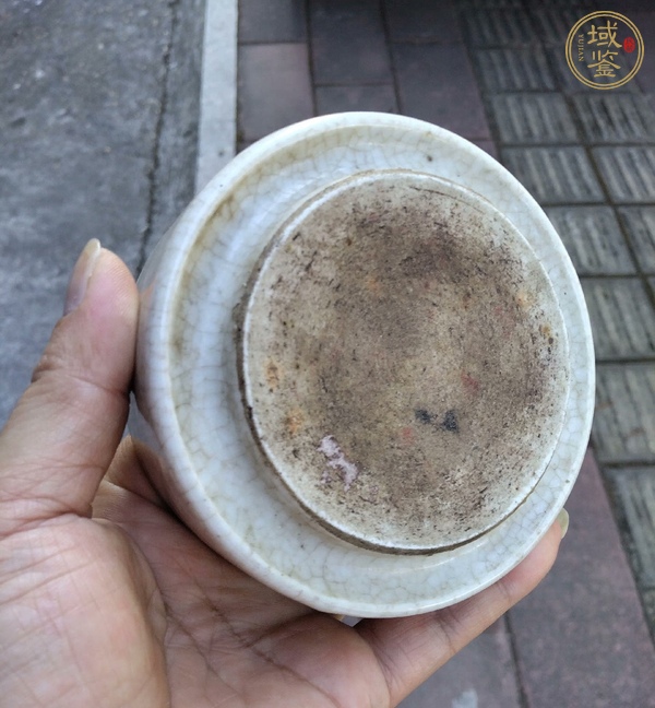 古玩陶瓷哥釉硯洗真品鑒賞圖