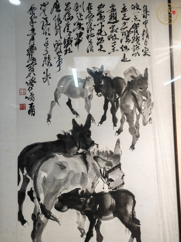 古玩字畫黃胄真品鑒賞圖