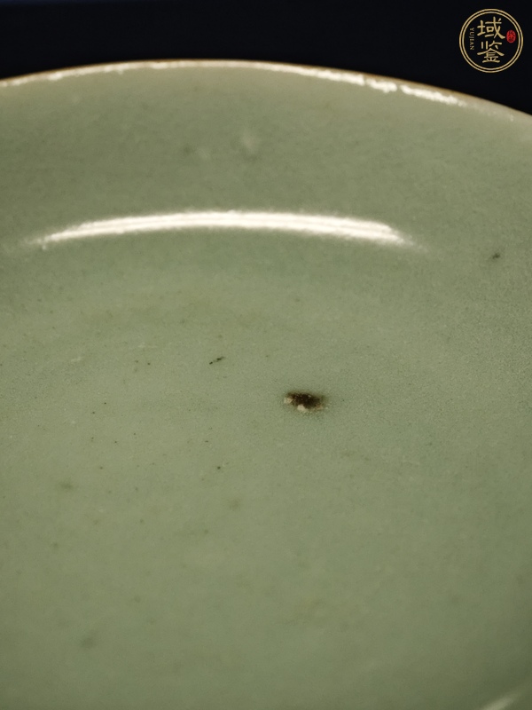 古玩陶瓷豆青釉杯碟真品鑒賞圖
