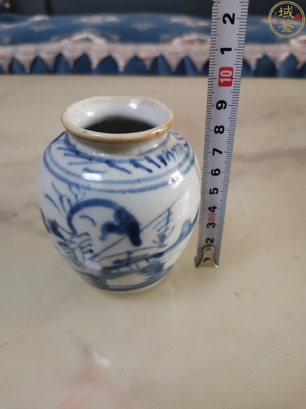 古玩陶瓷青花山水人物紋水盂拍賣,當(dāng)前價(jià)格600元