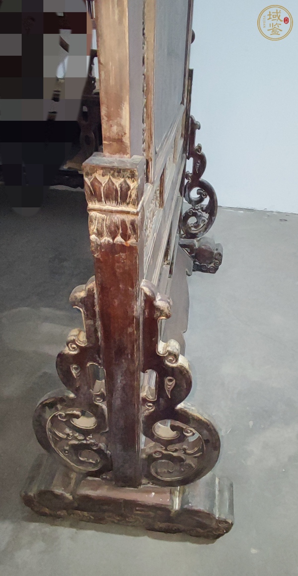 古玩字畫黃花梨插屏真品鑒賞圖