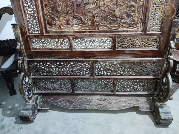 古玩字畫黃花梨插屏真品鑒賞圖