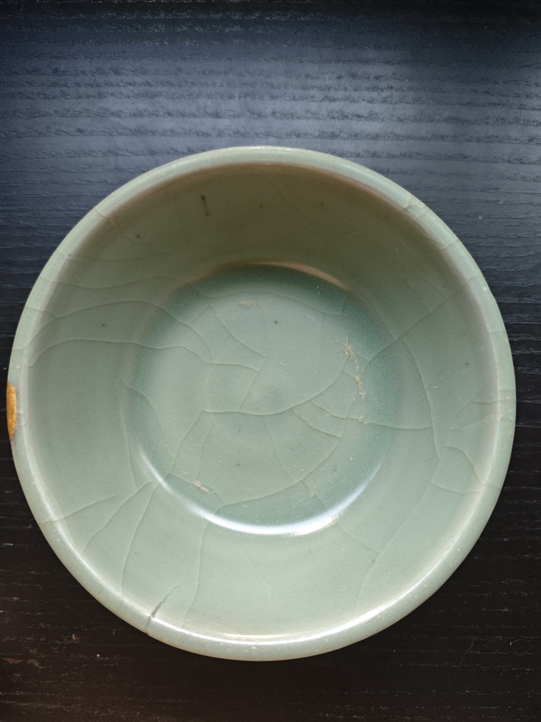 古玩陶瓷南宋龍泉窯洗拍賣,當前價格21000元