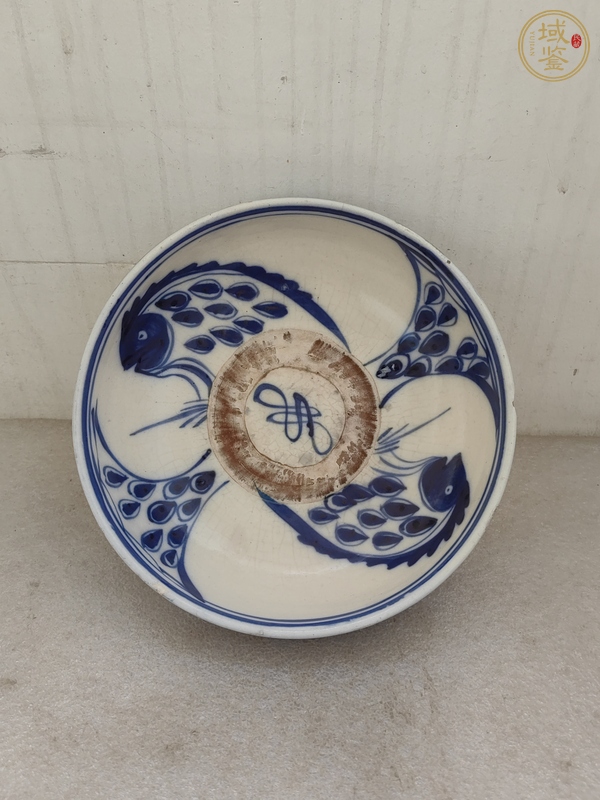 古玩陶瓷磁州窯魚紋青花碗真品鑒賞圖