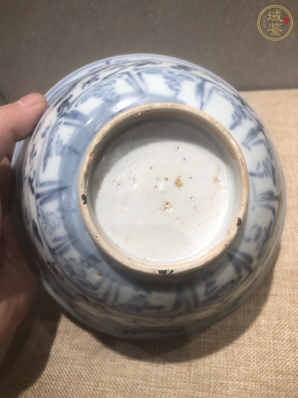 古玩陶瓷鳳紋青花碗真品鑒賞圖