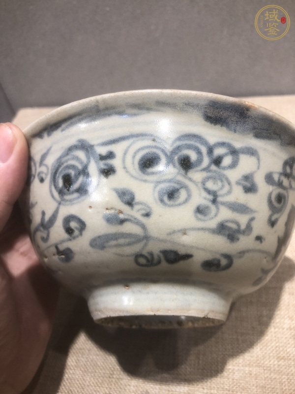 古玩陶瓷佛家八寶青花碗真品鑒賞圖