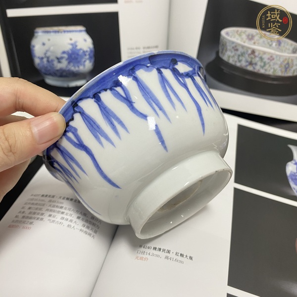 古玩陶瓷青花蓋碗真品鑒賞圖