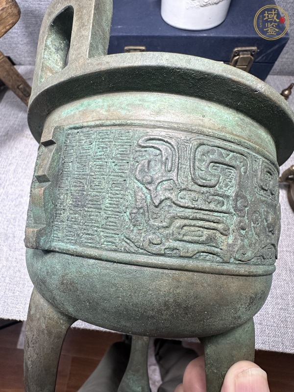 古玩銅器鼎真品鑒賞圖