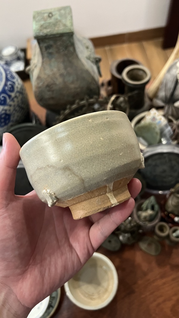 古玩陶瓷宋元青釉香爐拍賣,當前價格999元