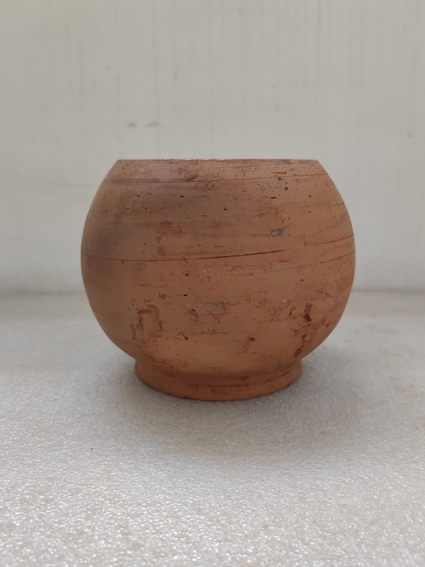古玩陶瓷紅陶罐拍賣,當前價格450元
