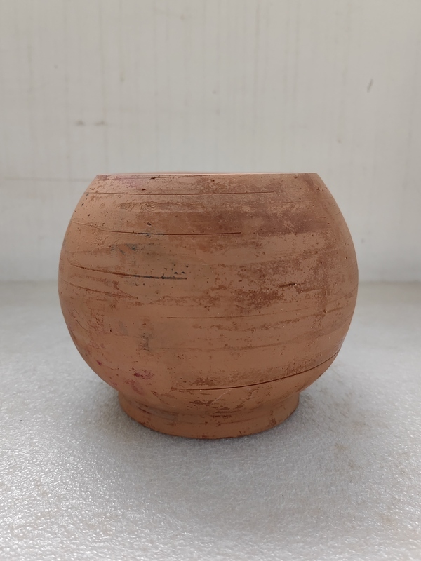 古玩陶瓷紅陶罐拍賣,當前價格450元