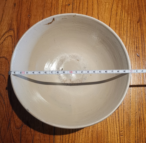 古玩陶瓷明白地黑花福壽紋大碗拍賣,當前價格350元