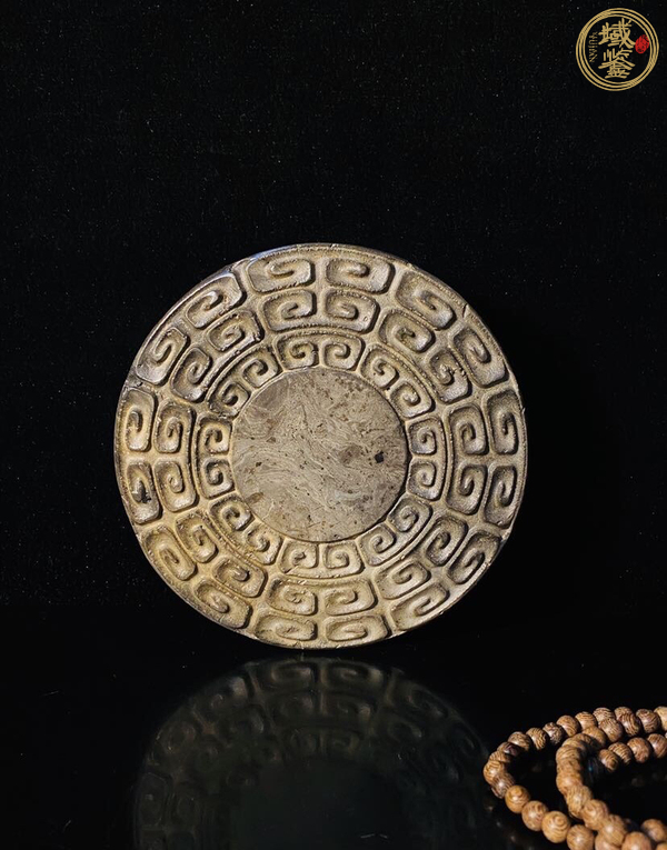 古玩陶瓷漢磚改刻卷云紋壺承 真品鑒賞圖