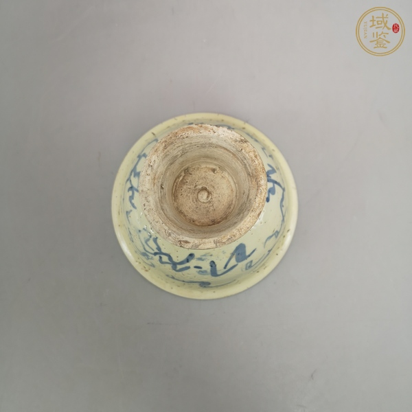 古玩陶瓷青花高足杯真品鑒賞圖