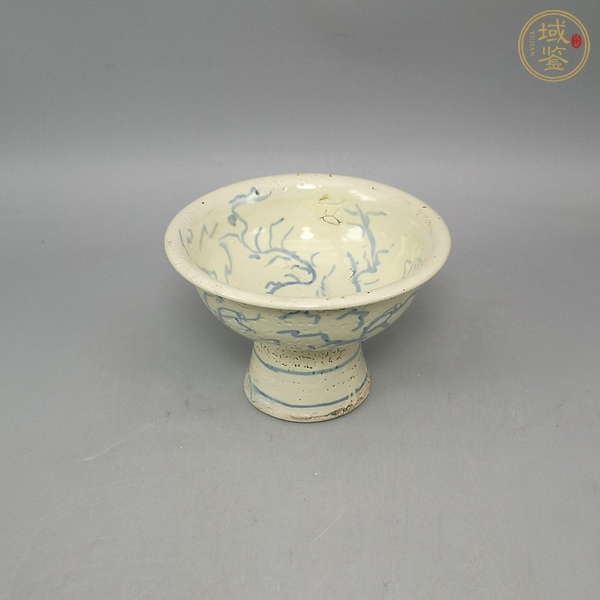 古玩陶瓷青花高足杯真品鑒賞圖