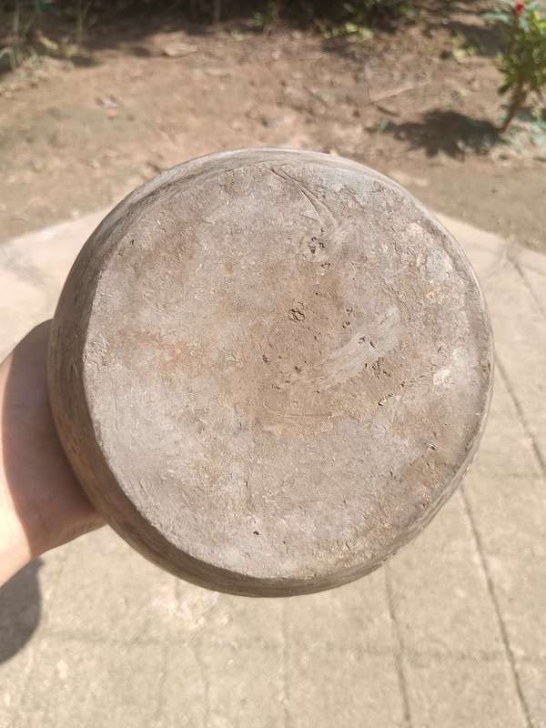 古玩陶瓷漢代~灰陶雙系罐拍賣,當前價格115元