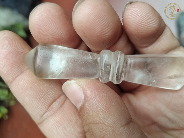 古玩玉器水晶雕“杵式器”真品鑒賞圖