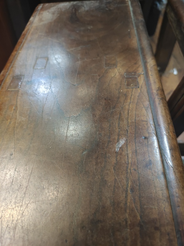 古玩雜項清 l· 櫸木勾子畫案(配長凳)拍賣,當前價格36000元
