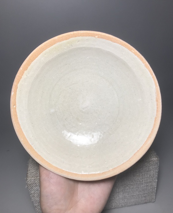 古玩陶瓷青白釉折腰斗笠碗拍賣,當前價格888元