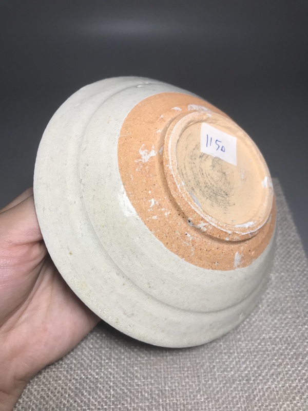 古玩陶瓷青白釉折腰斗笠碗拍賣,當前價格888元