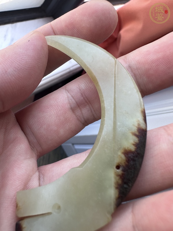 古玩玉器做舊仿戰(zhàn)國“龍紋玉觿”真品鑒賞圖