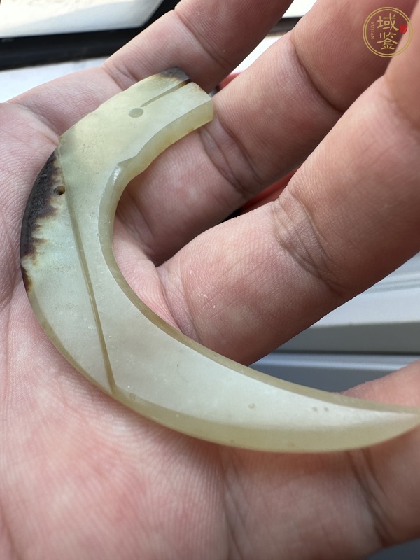 古玩玉器做舊仿戰(zhàn)國“龍紋玉觿”真品鑒賞圖