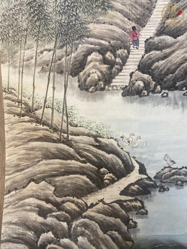 古玩字畫(huà)茂林修竹真品鑒賞圖