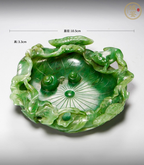 古玩玉器和田玉雕“一品清廉”筆洗真品鑒賞圖