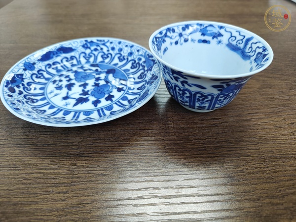 古玩陶瓷青花杯盤真品鑒賞圖