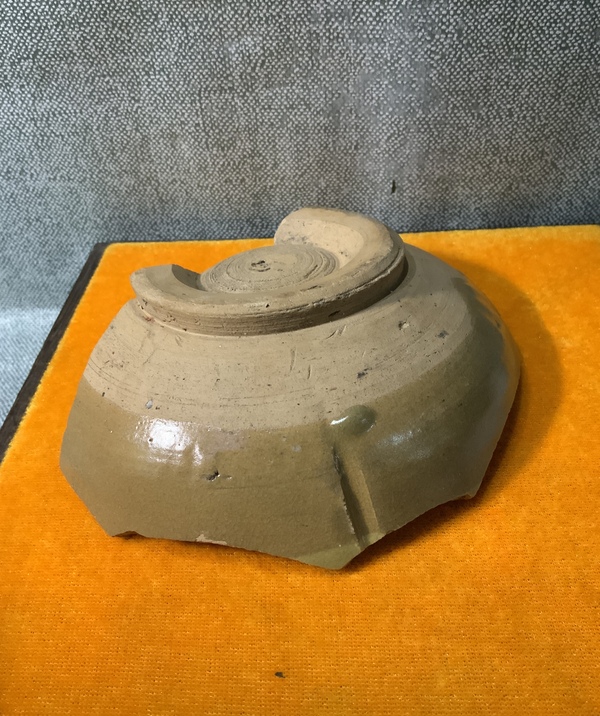 古玩陶瓷長沙窯青釉釉下彩繪花卉紋標本拍賣,當前價格0元