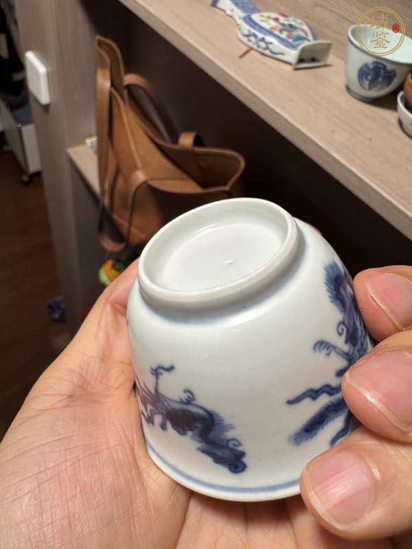 古玩陶瓷五鳳紋茶圓真品鑒賞圖