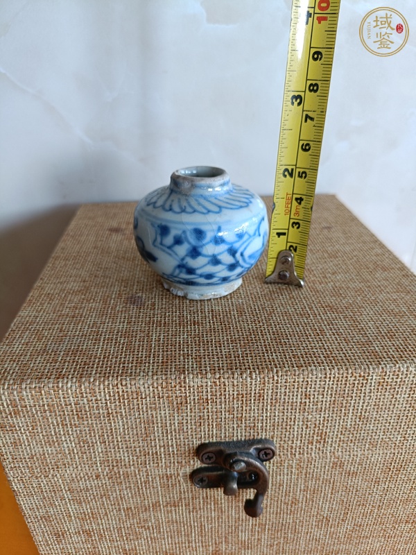 古玩陶瓷青花水盂真品鑒賞圖