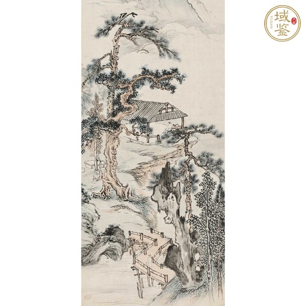 古玩字畫吳熙曾山水真品鑒賞圖