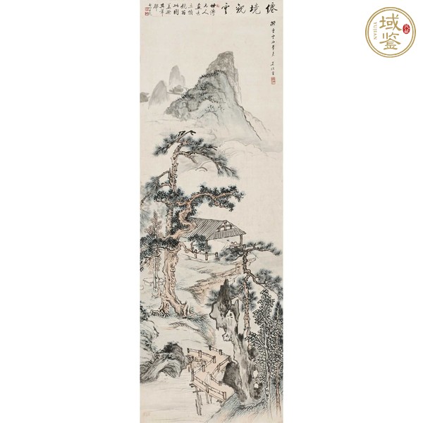 古玩字畫吳熙曾山水真品鑒賞圖