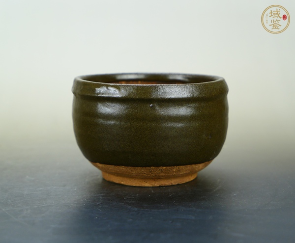古玩陶瓷耀州窯茶葉末釉缽式爐真品鑒賞圖
