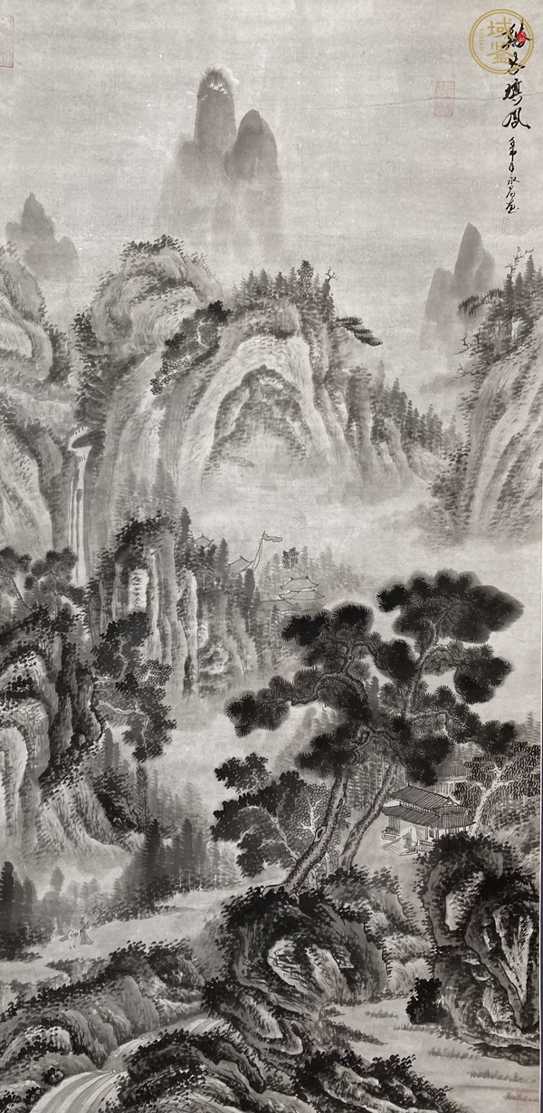 古玩字畫山水真品鑒賞圖