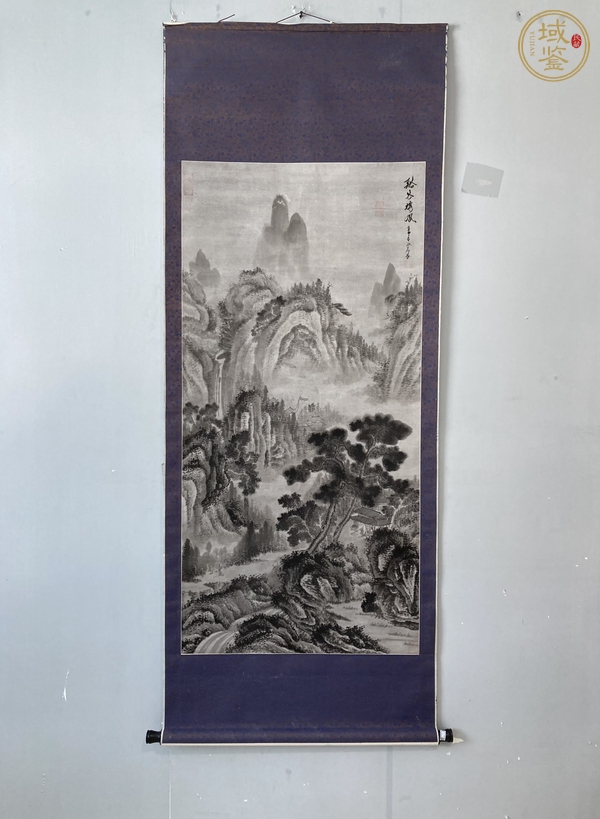 古玩字畫山水真品鑒賞圖