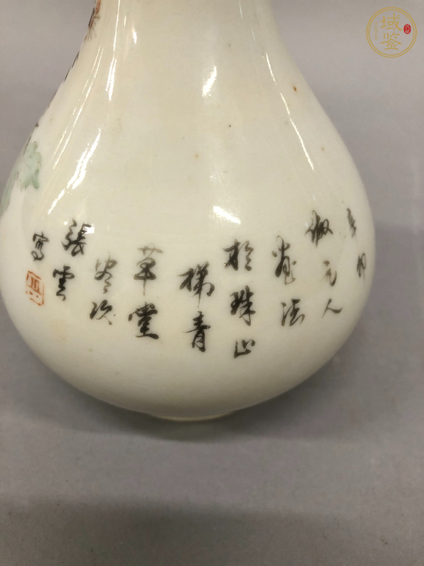 古玩陶瓷花鳥(niǎo)紋瓶真品鑒賞圖