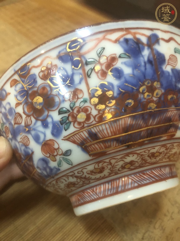 古玩陶瓷提籃花碗真品鑒賞圖