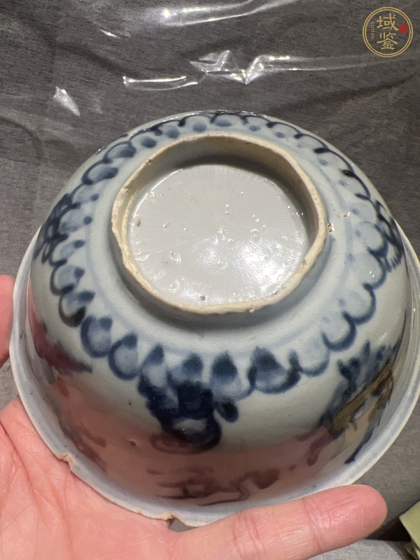 古玩陶瓷明中青花碗真品鑒賞圖