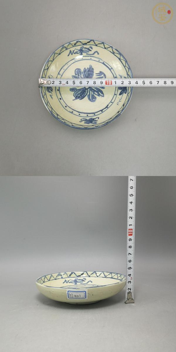 古玩陶瓷青花盤真品鑒賞圖